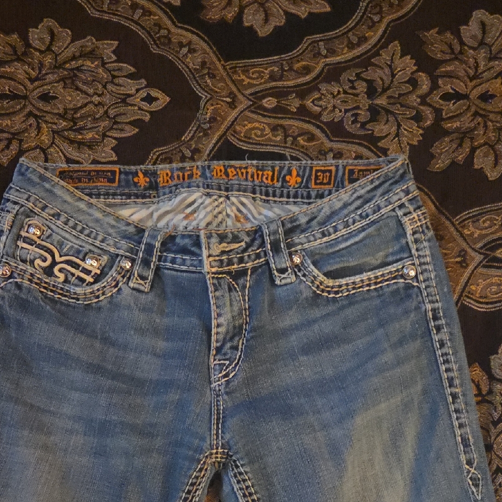 Rock Revival Light Blue Boot Cut Jeans